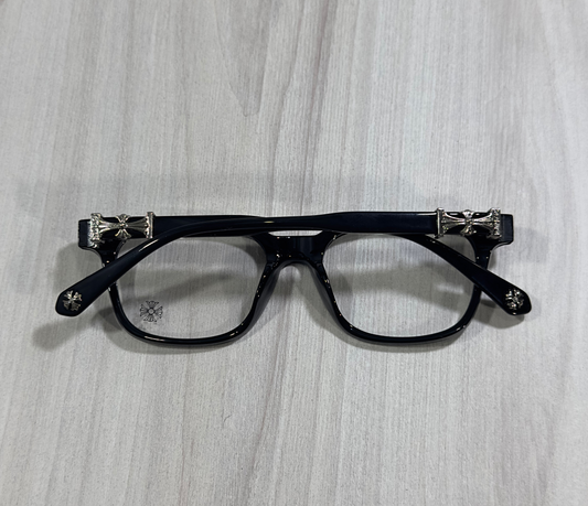 Black and silver Chrome glasses