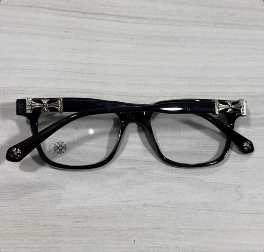 Black and Silver Chrome Glasses