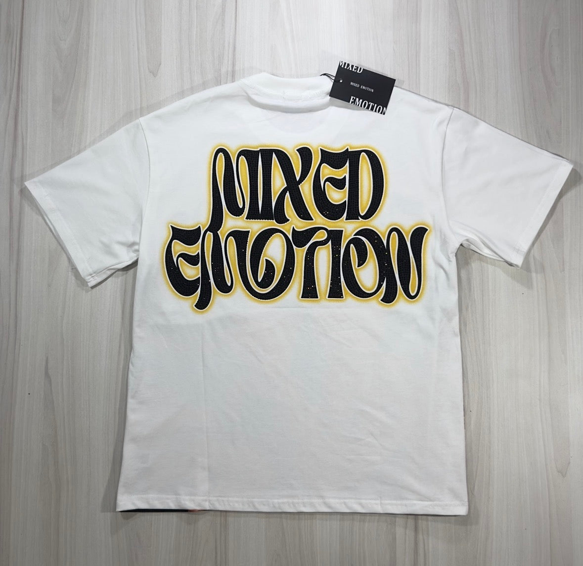 White Mixed Emotion Tee